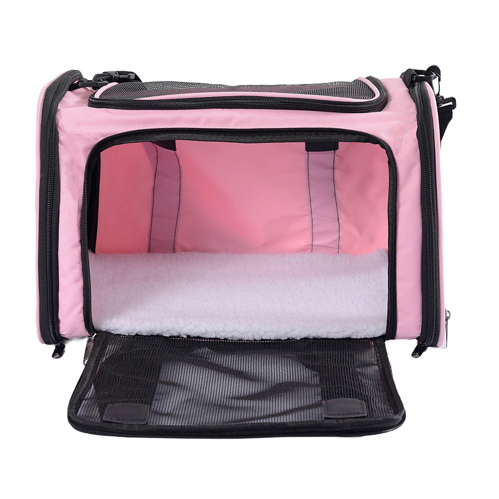 Small-size pet carrier bag animal case cozy breathable airline aprubado car seat outdoor travel carrier