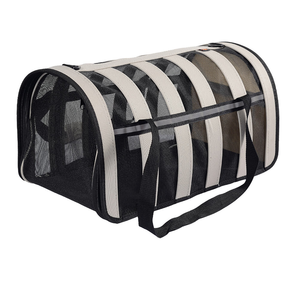 Malaking kapasidad para sa mga pusa at aso na nakakahinga sa kamay na may hawak na bag ng pet carrier