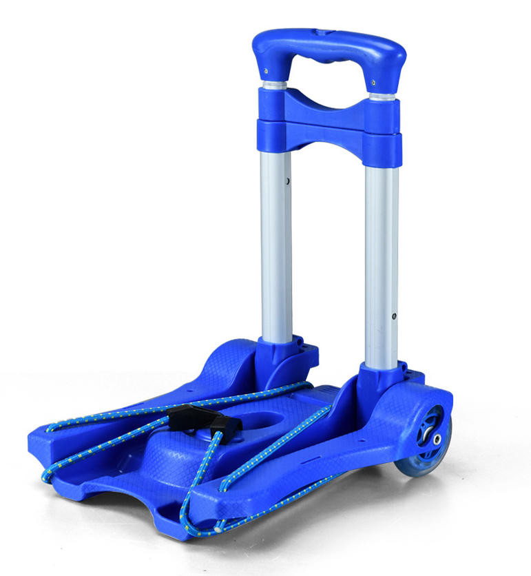 Aluminum Lugggae Cart Top Quality Folding Fixed Wheels Shopping Heavy Duty Cart Multi-functional Portable Trolley Carretillas