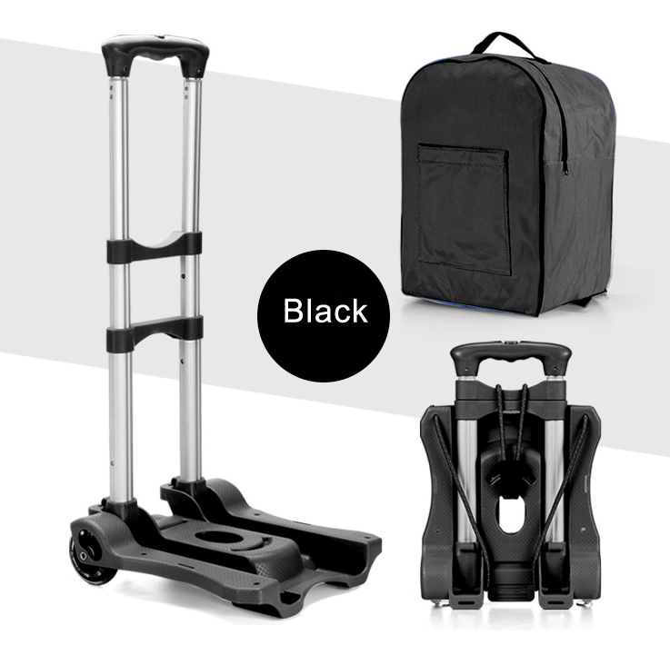 Malakas na suporta sa bagong naka-istilong aluminum alloy trolley luggage cart telescopic luggage houhold trailer
