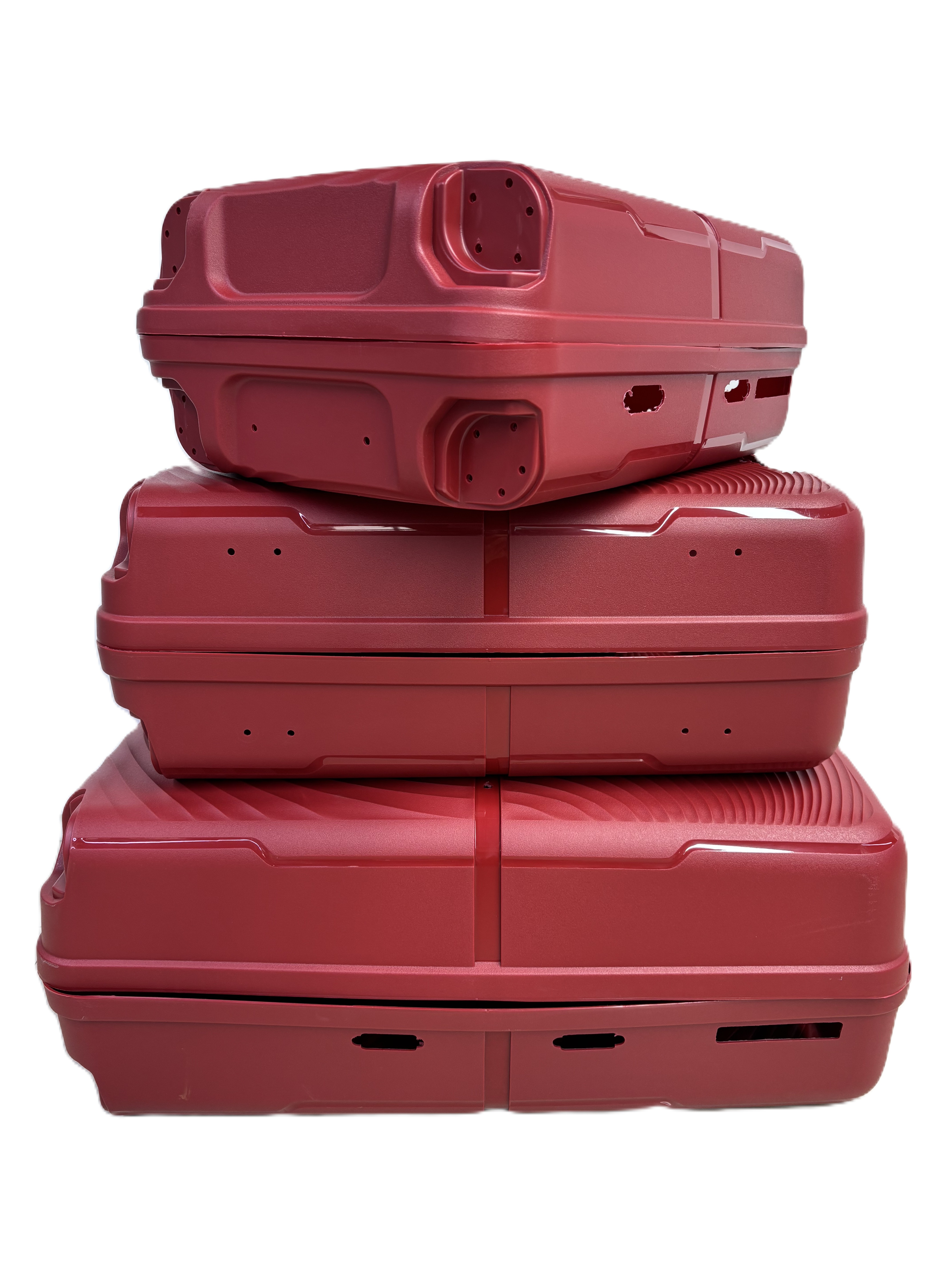 Customized PP luggage murang presyo 12 pcs matibay unisex maleta