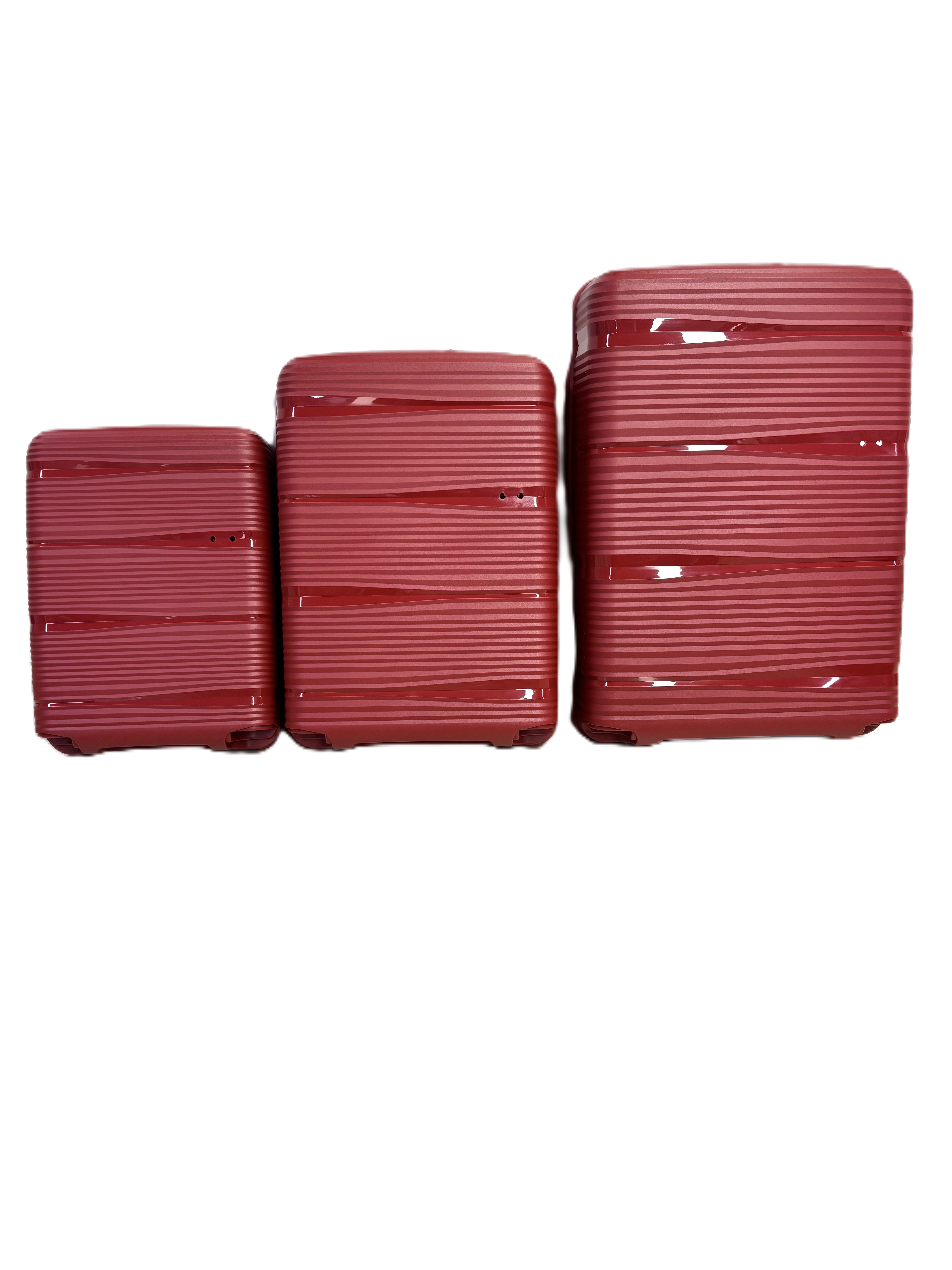 3 laki ng PP luggage case shell SKD at tapos na suportadong factory wholesaler nang maramihan