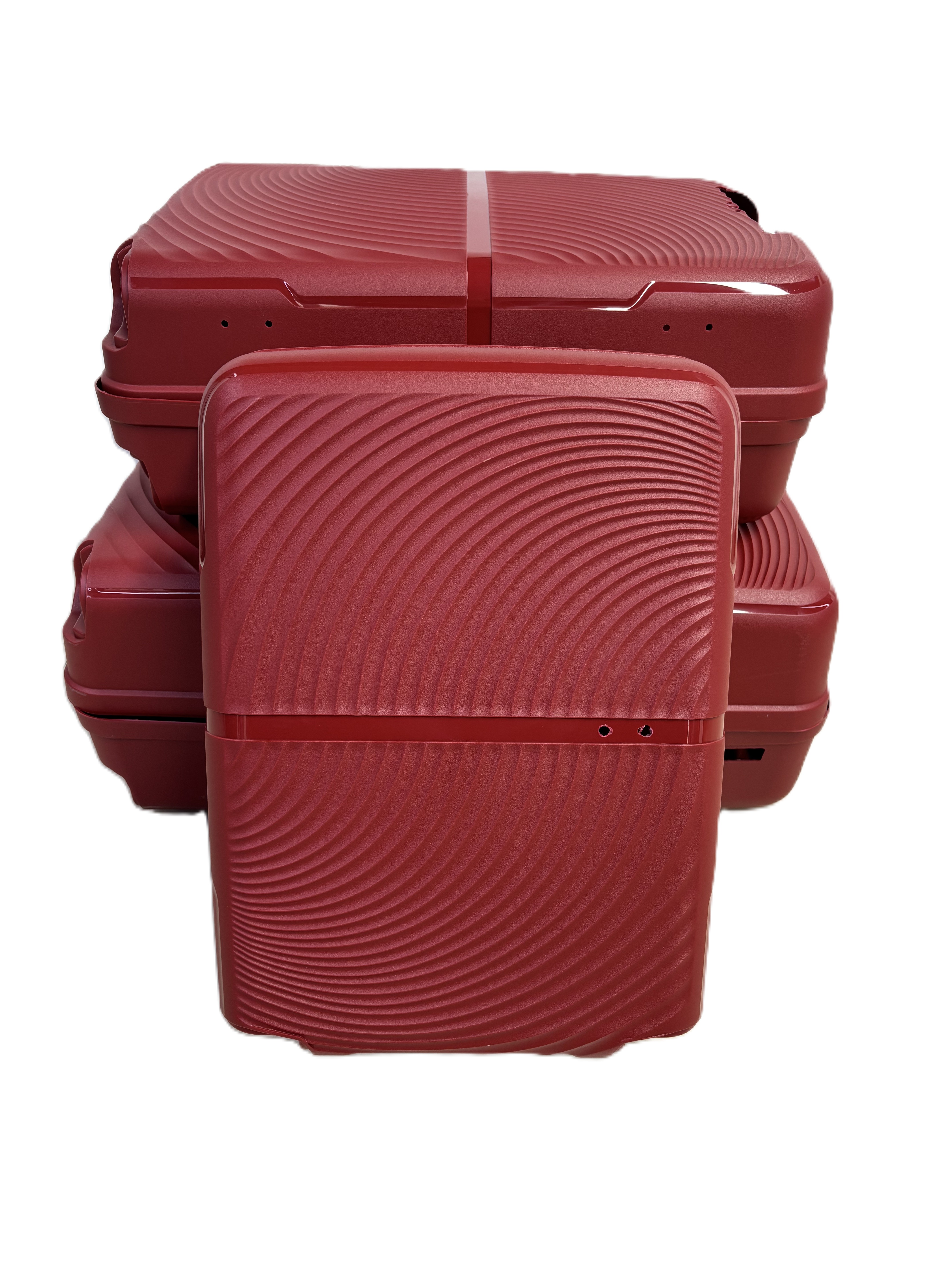 Customized PP luggage murang presyo 12 pcs matibay unisex maleta