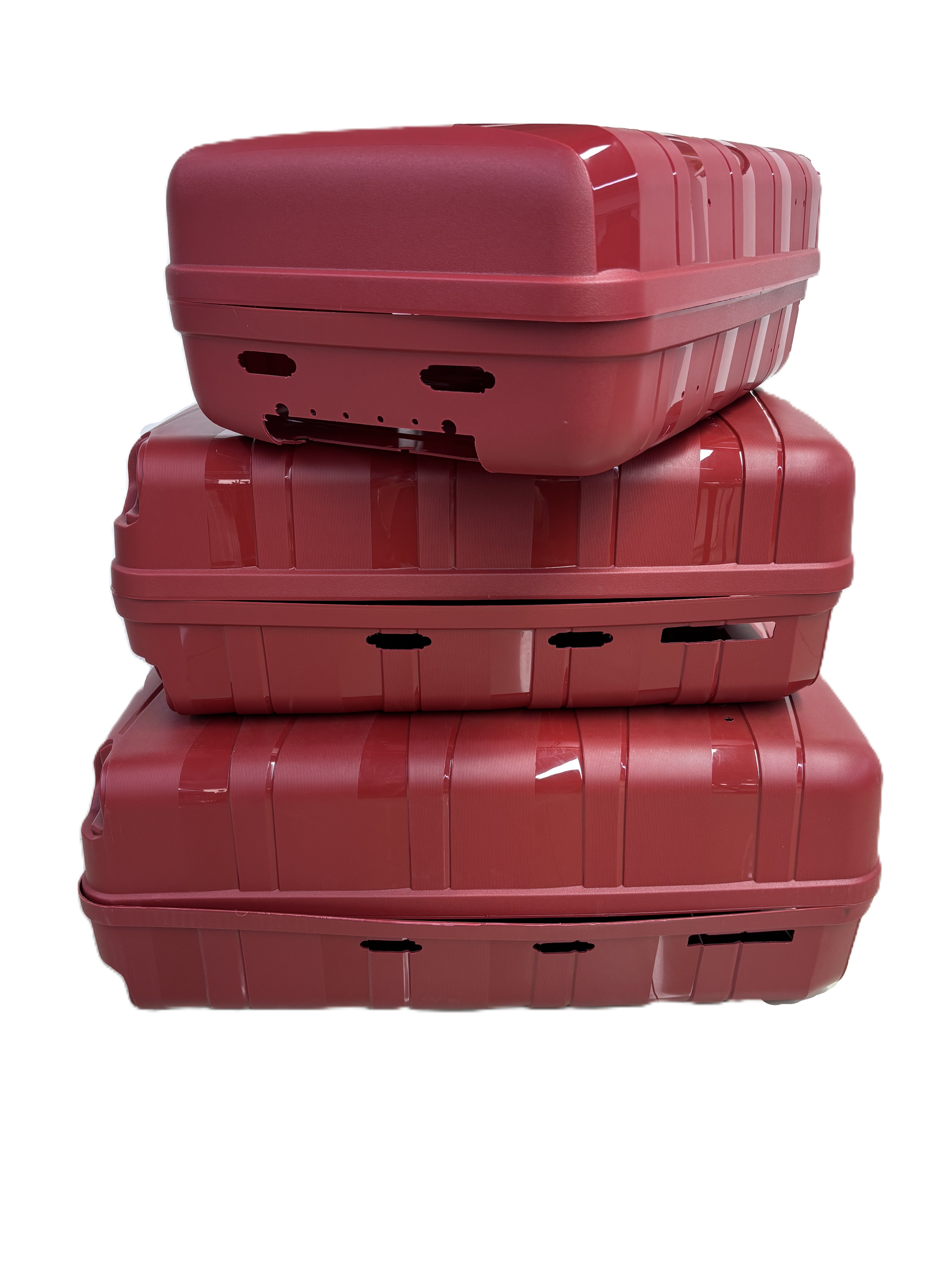 PP luggage tapos na/ semi-tapos na mga produkto 12 piraso murang presyo factory customized