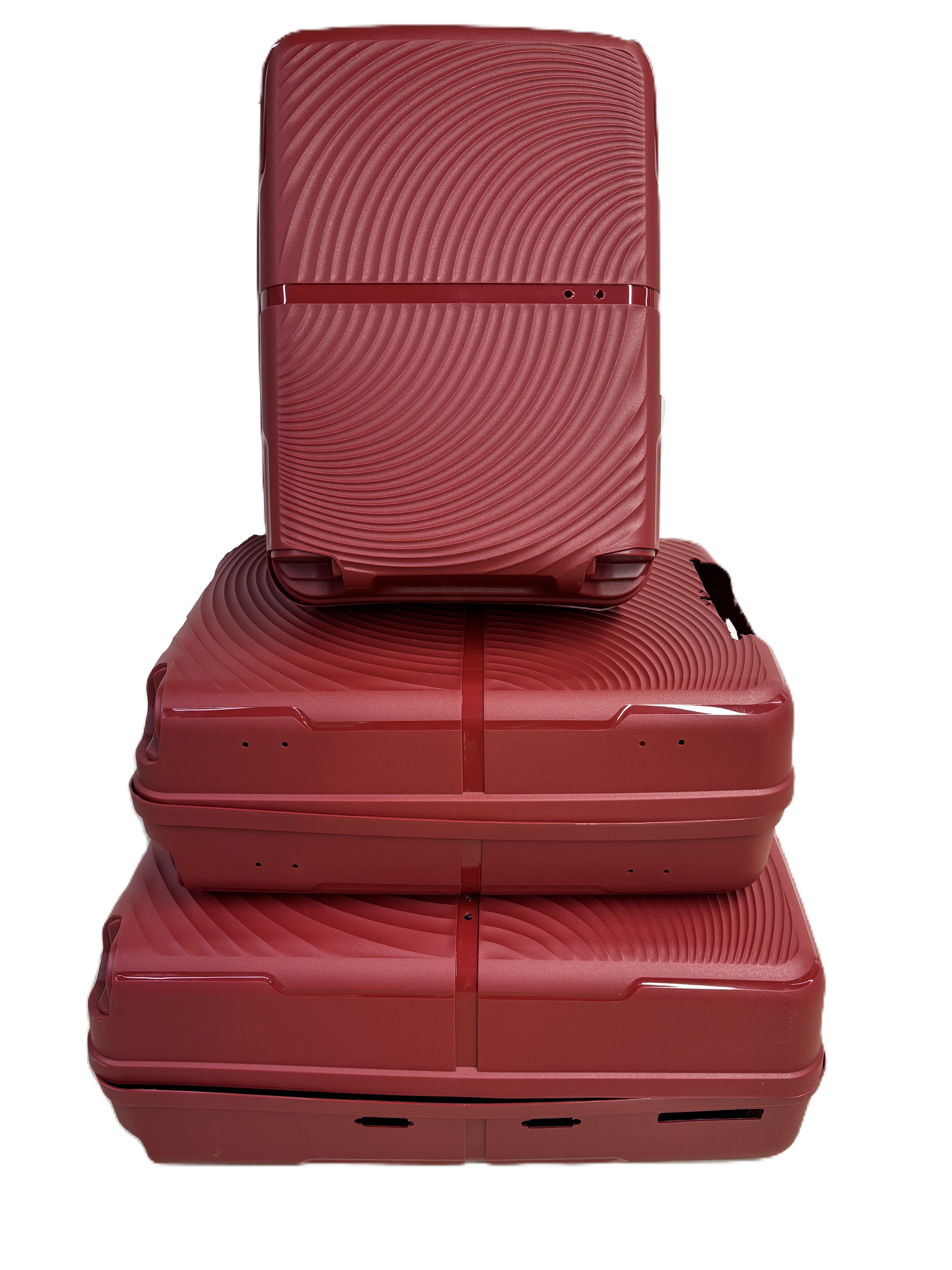 Customized PP luggage murang presyo 12 pcs matibay unisex maleta