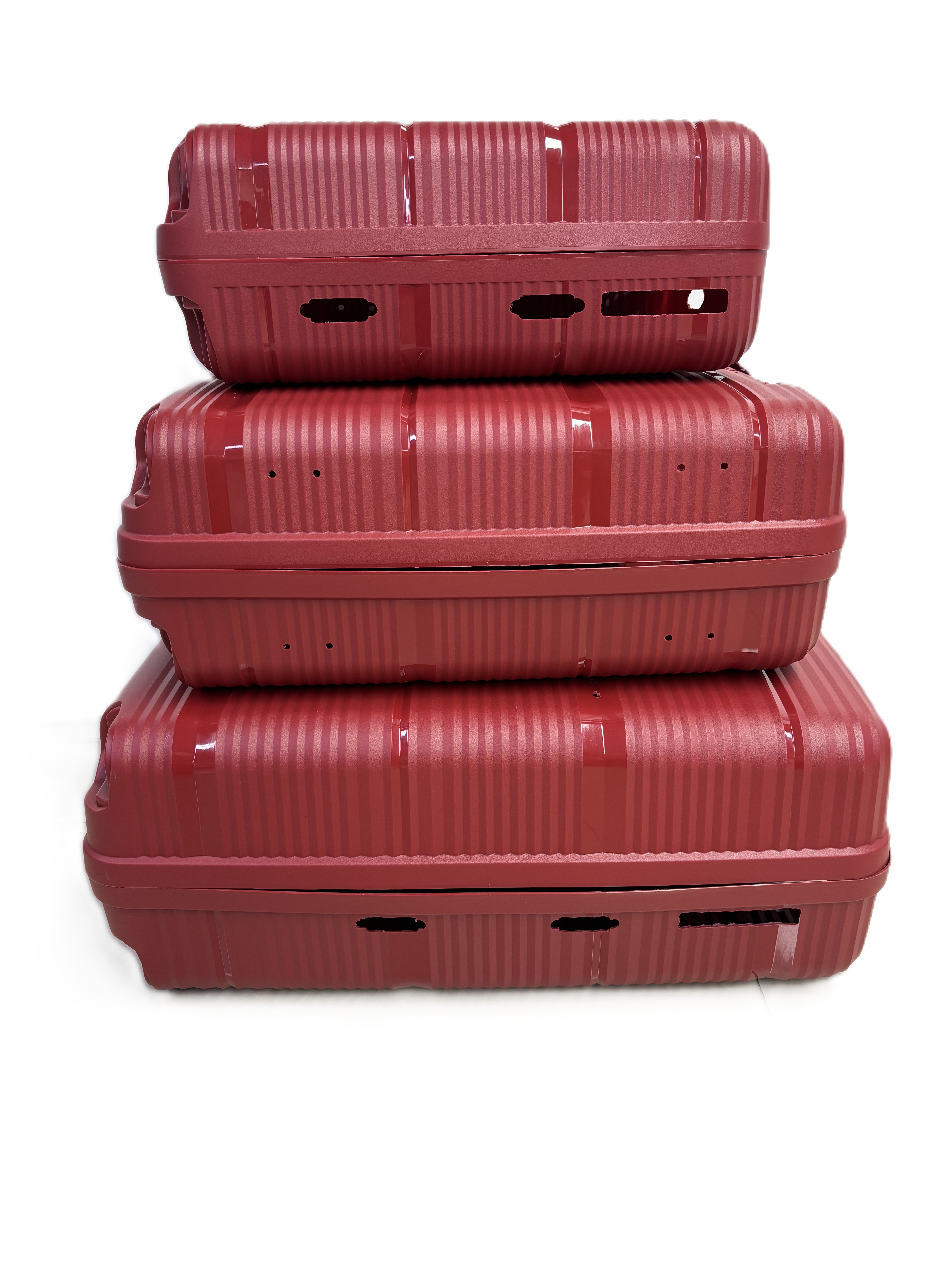 3 laki ng PP luggage case shell SKD at tapos na suportadong factory wholesaler nang maramihan