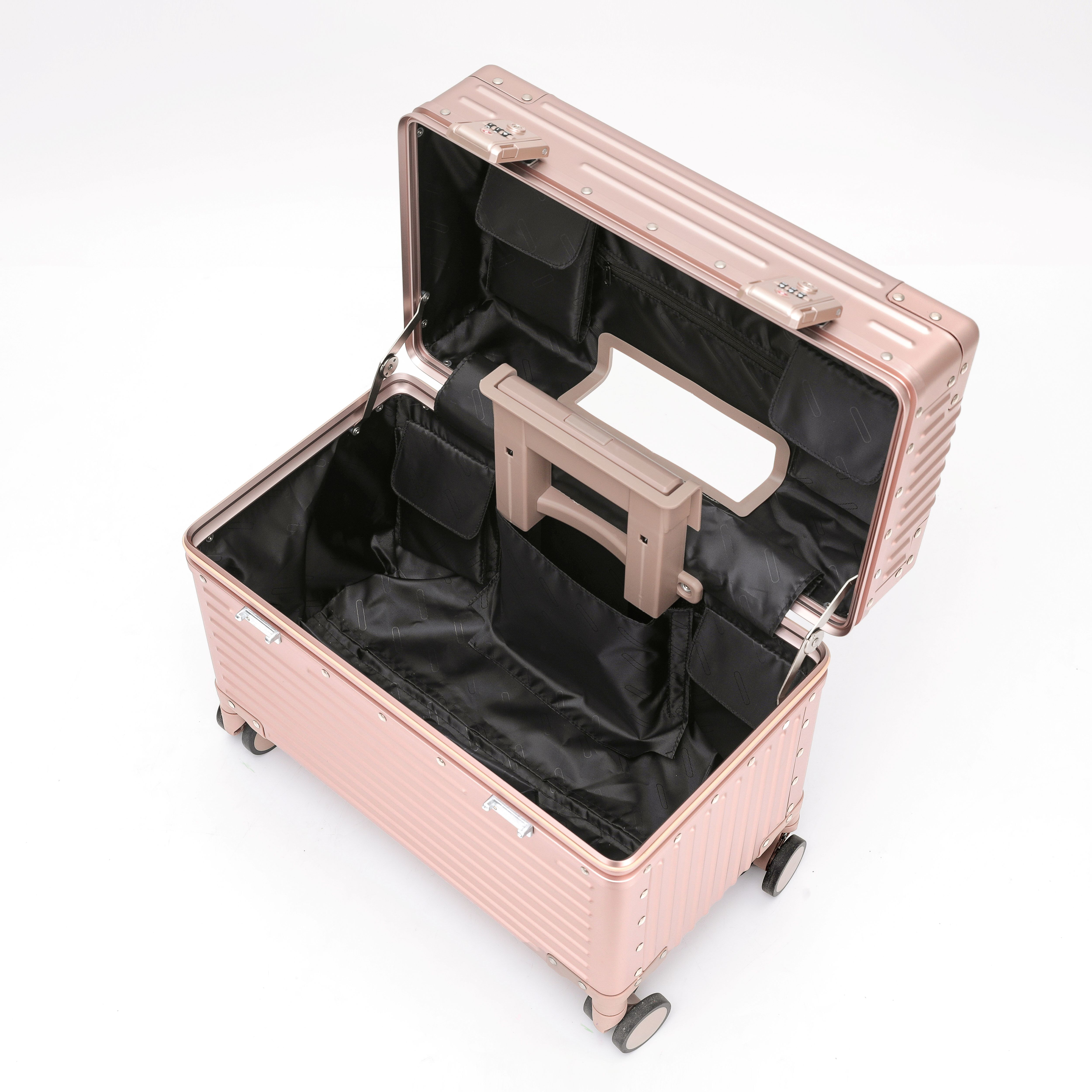 Magnesium-aluminum alloy luggage case 18-inch high end boarding case