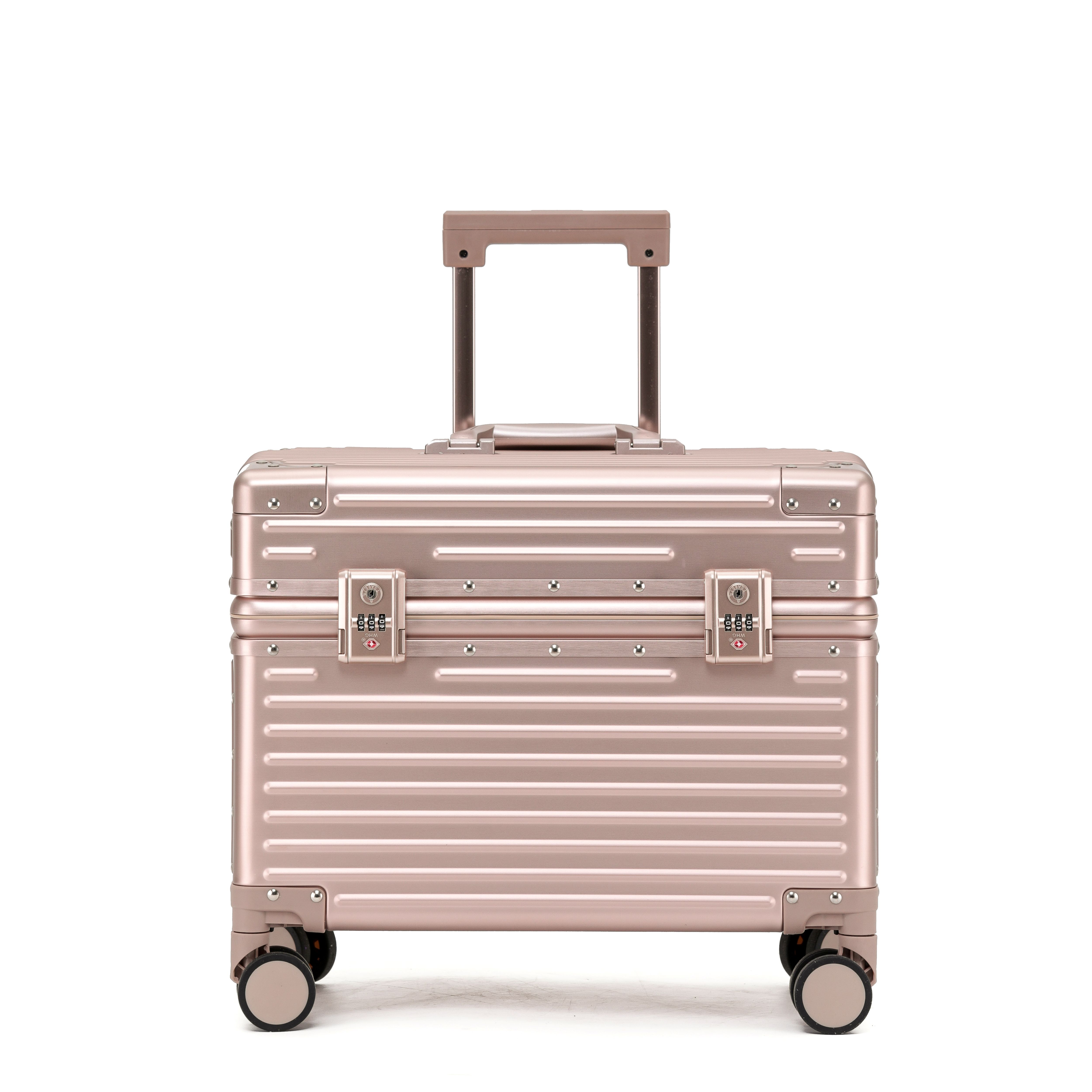 Magnesium-aluminum alloy luggage case 18-inch high end boarding case